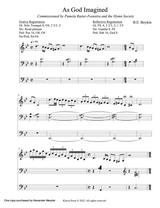 Organ Solo - As God Imagined - B.E. Boykin - Buy Music and Scores 