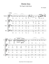 SATB a cappella - Dormi Jesu - B.E. Boykin - Buy Music and Scores 