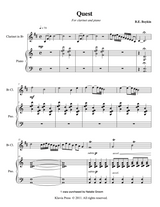Clarinet or Oboe and Piano - Quest - B.E. Boykin - Buy Music and Scores 