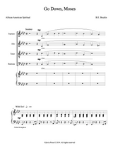 SATB - Go Down, Moses - B.E. Boykin - Buy Music and Scores 