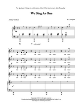 SSAA and Piano - We Sing as One - B.E. Boykin - Buy Music and Scores 